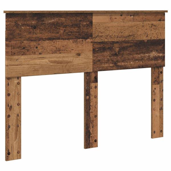 Bettrahmen mit Kopfteil Altholz 120 x 190 cm Holzwerkstoff