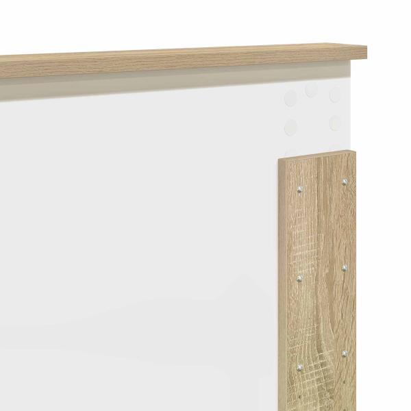 ARDEBO.de - Aufbewahrungsbett Sonoma-Eiche 120 x 200 cm Holzwerkstoff