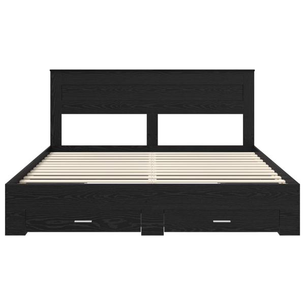 Bettrahmen mit Schubladen mit Kopfteil Holzwerkstoff