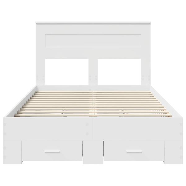 Bettrahmen mit Schubladen mit Kopfteil Holzwerkstoff