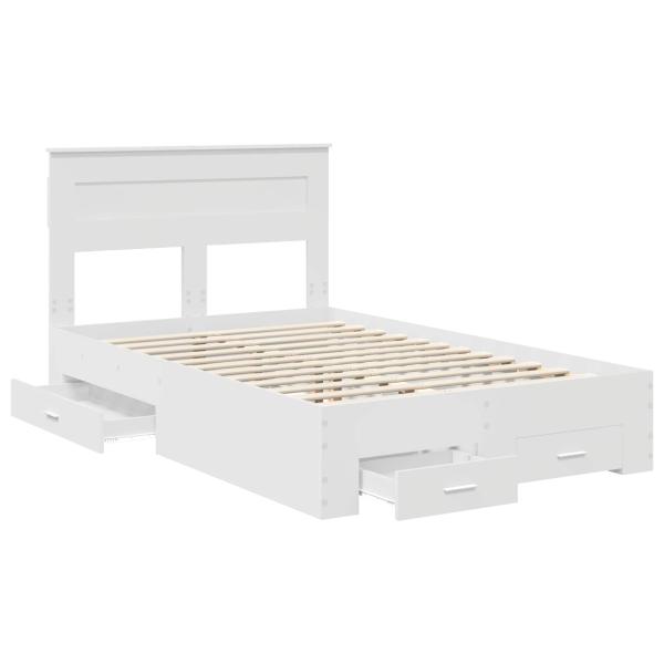 Bettrahmen mit Schubladen mit Kopfteil Holzwerkstoff