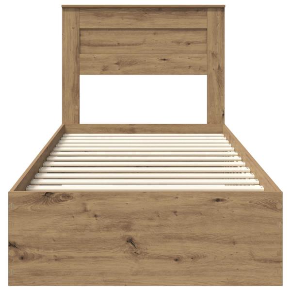 Bettrahmen mit Schubladen mit Kopfteil Holzwerkstoff