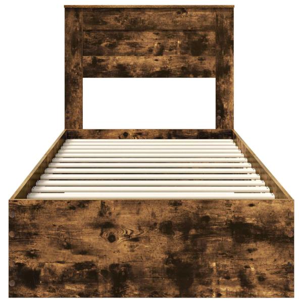 Bettrahmen mit Schubladen mit Kopfteil Holzwerkstoff