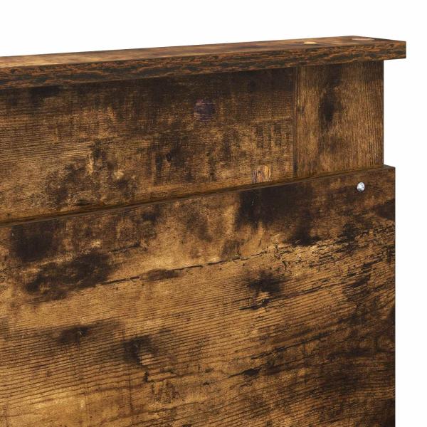 Bettrahmen Geräucherte Eiche 200 x 200 cm Holzwerkstoff