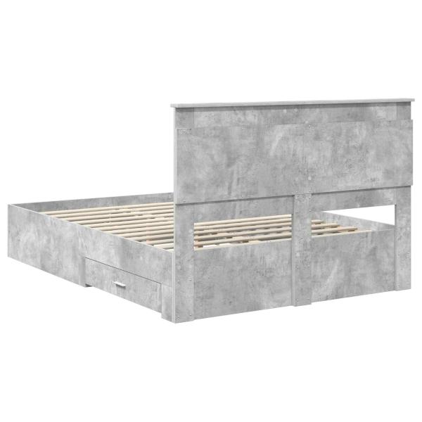 Bettgestell mit Schubladen mit Kopfteil Holzwerkstoff