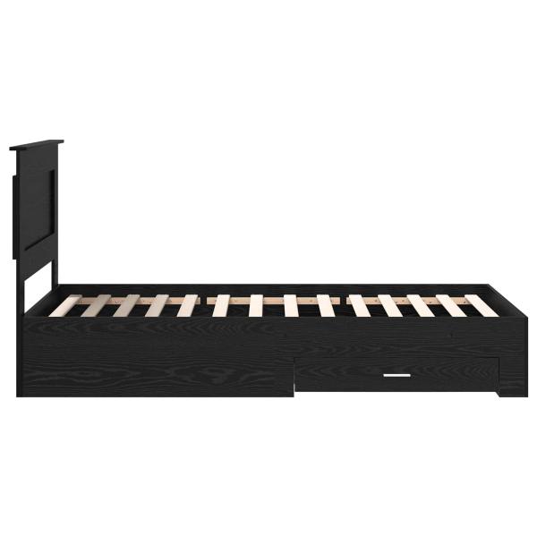 Bettgestell mit Schubladen mit Kopfteil Holzwerkstoff