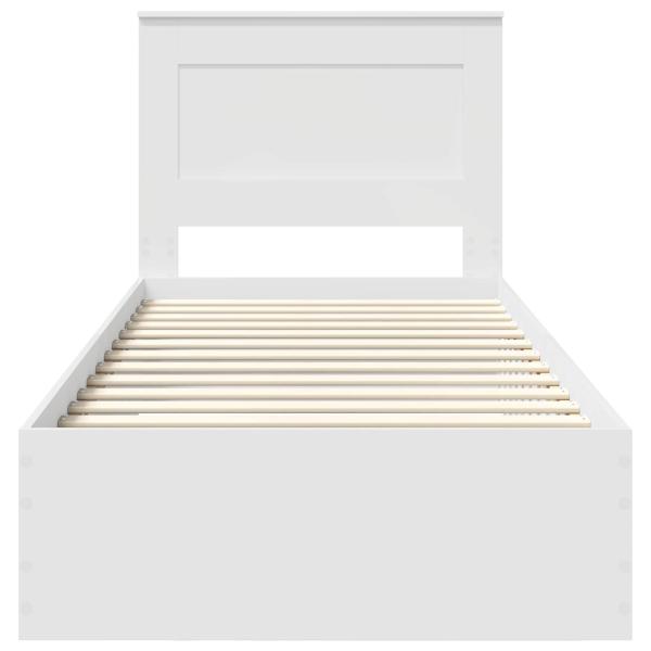 Bettgestell mit Schubladen mit Kopfteil Holzwerkstoff