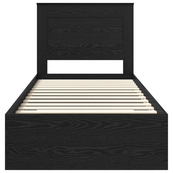 Bettgestell mit Schubladen mit Kopfteil Holzwerkstoff