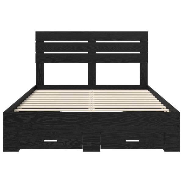 Bettgestell mit Schubladen mit Kopfteil Holzwerkstoff