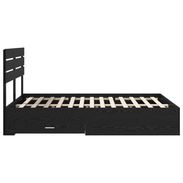 Bettgestell mit Schubladen mit Kopfteil Holzwerkstoff