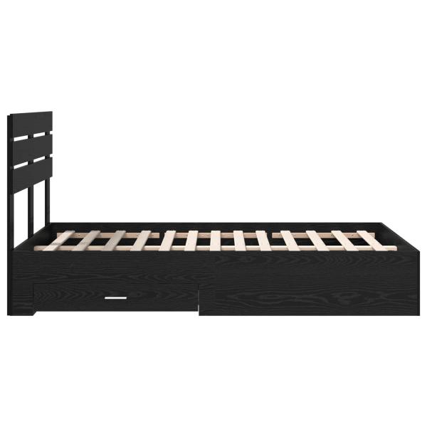 Bettgestell mit Schubladen mit Kopfteil Holzwerkstoff