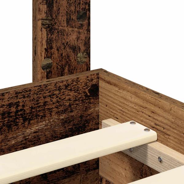 Bettgestell mit Schubladen mit Kopfteil Holzwerkstoff