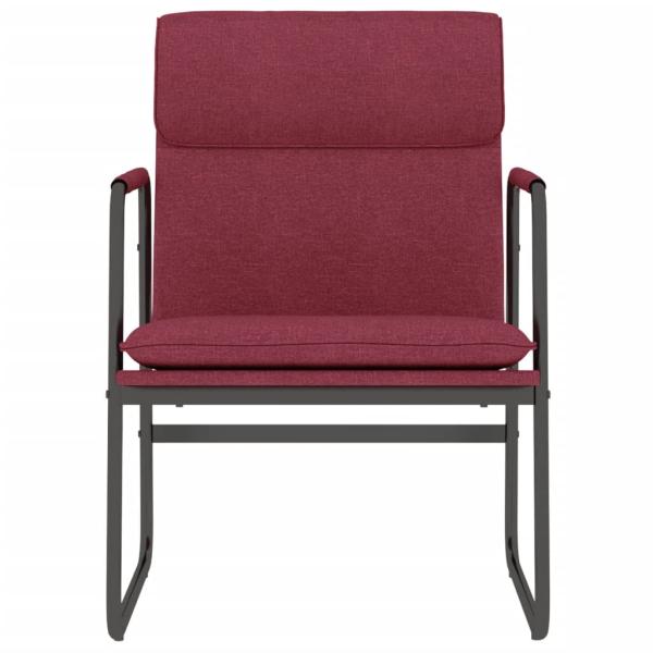 Loungesessel Weinrot 55x64x80 cm Stoff