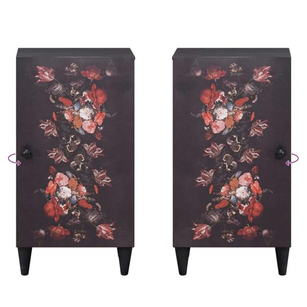 Stauraumschränke Mehrfarbig 40 x 33,5 x 75 cm Massivholz Mango