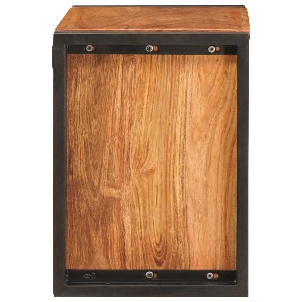 Weinregal Braun 100 x 45 x 33 cm Massivholz Akazie