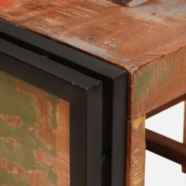 Weinregal Braun 100 x 45 x 33 cm Massives Altholz