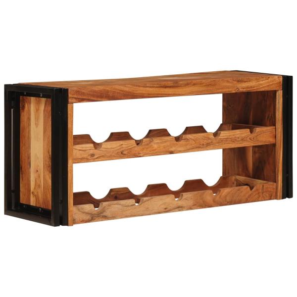 ARDEBO.de - Weinregal Braun 100 x 45 x 33 cm Massivholz Akazie