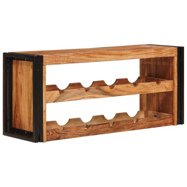 Weinregal Braun 100 x 45 x 33 cm Massivholz Akazie