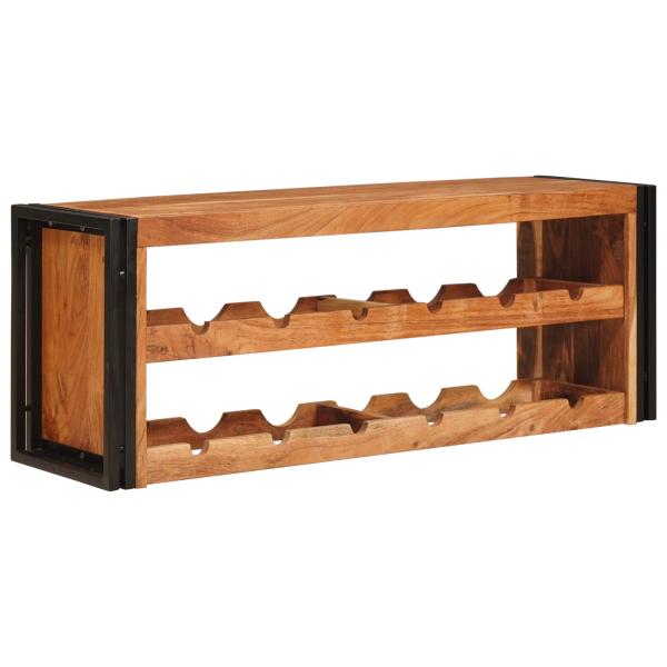 Weinregal Braun 100 x 45 x 33 cm Massivholz Akazie