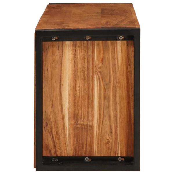 Weinregal Braun 100 x 45 x 33 cm Massivholz Akazie