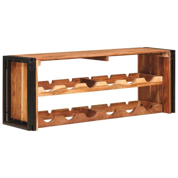 Weinregal Braun 100 x 45 x 33 cm Massivholz Akazie