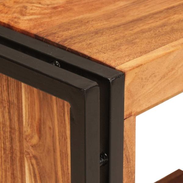 Weinregal Braun 100 x 45 x 33 cm Massivholz Akazie