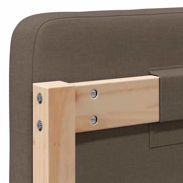 Gepolstertes Kopfteil mit Kopfteil Braun und Taupe 180 cm