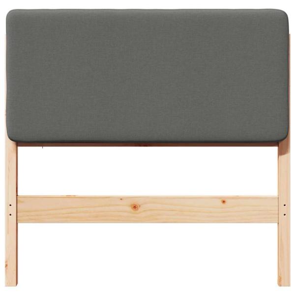 Gepolstertes Kopfteil mit Kopfteil Braun und Hellgrau 90 cm