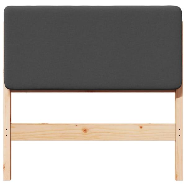 Gepolstertes Kopfteil mit Kopfteil Braun und Dunkelgrau 90 cm