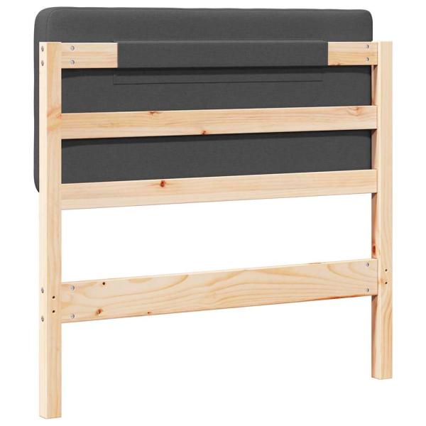 Gepolstertes Kopfteil mit Kopfteil Braun und Dunkelgrau 90 cm