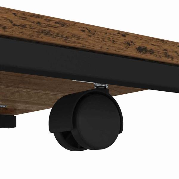 Beistelltisch mit Regal Altholz 50 x 35 x 55.5 cm Holzwerkstoff