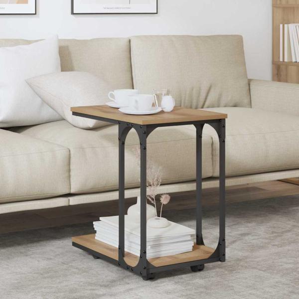 Beistelltisch Artisan-Eiche 50 x 35 x 55.5 cm Holzwerkstoff