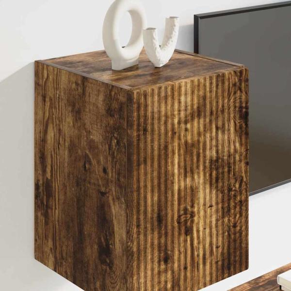 TV-Wandschrank Geräucherte Eiche 30 x 31 x 40 cm Holzwerkstoff