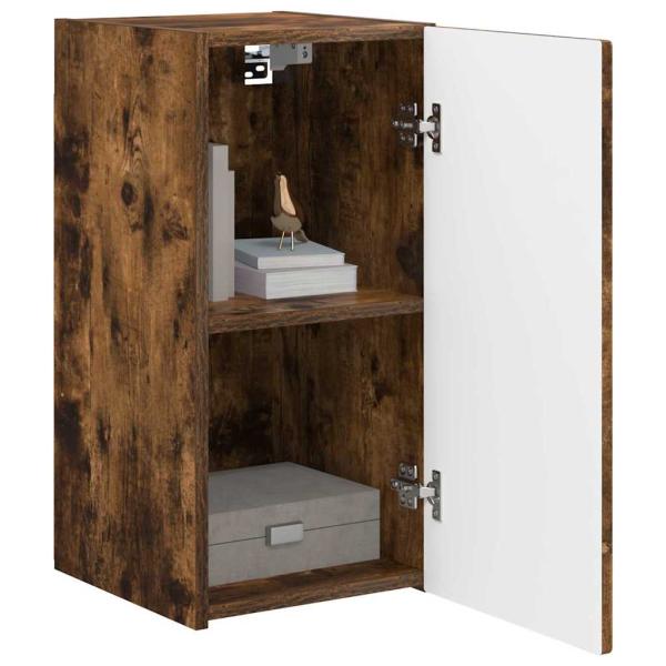 TV-Wandschrank 2 stk. Räuchereiche Holzwerkstoff