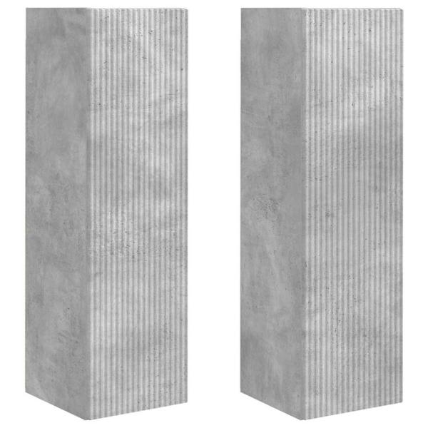 TV-Wandschrank 2 pcs Beton 30 x 31 x 100 cm Holzwerkstoff
