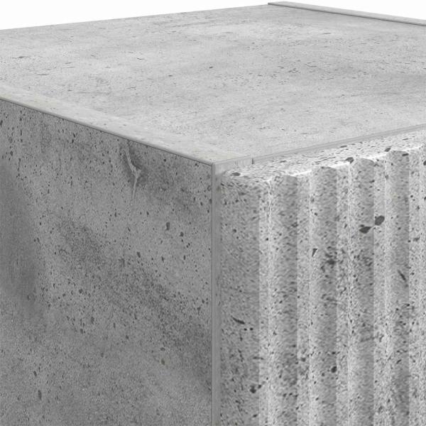 TV-Wandschrank 2 pcs Beton 30 x 31 x 100 cm Holzwerkstoff