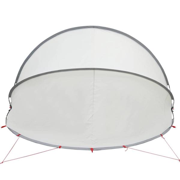 Pool-Dome Grau und Orange 336 x 322 x 160 cm