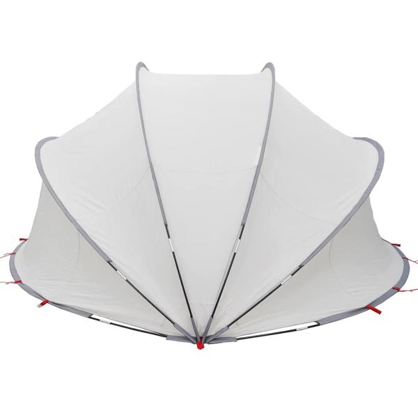 Pool-Dome Grau und Orange 336 x 322 x 160 cm