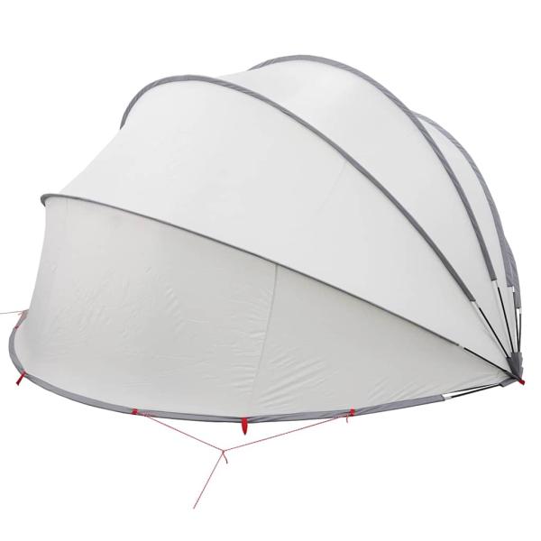 Pool-Dome Grau und Orange 430 x 430 x 210 cm