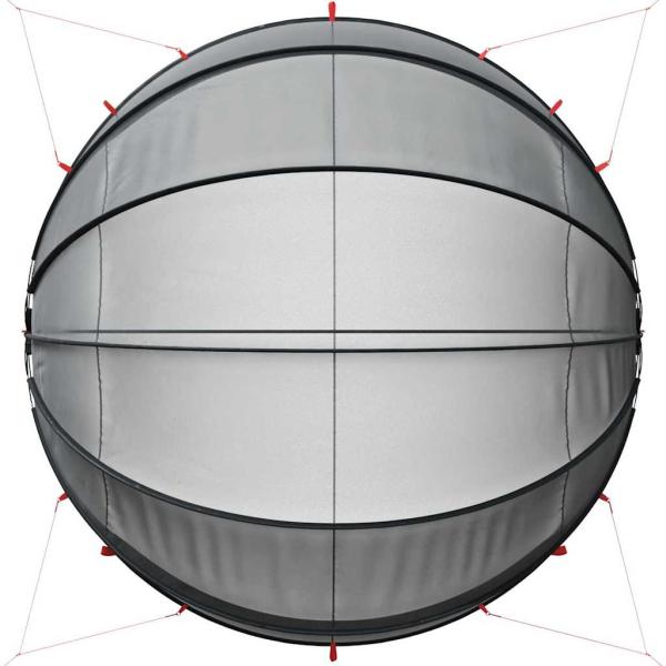 Pool-Dome Schwarz 472 x 460 x 229 cm