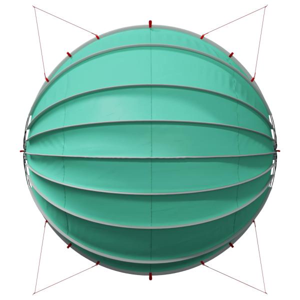 Pool-Dome Blau 592 x 590 x 275 cm