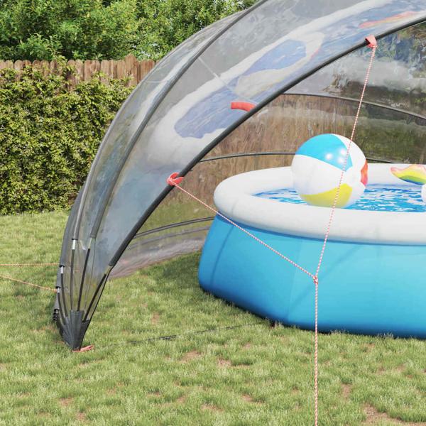 Pool-Dome Transparent 592 x 590 x 275 cm PVC