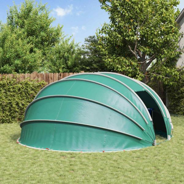 Poolzelt Kuppel 538 x 440 x 204 cm Meergrün