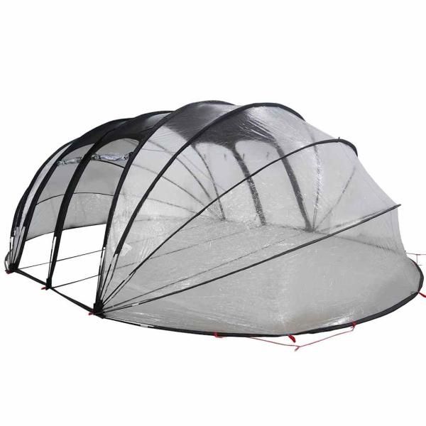ARDEBO.de - Poolzelt Kuppel Transparent 538 x 440 x 204 cm PVC