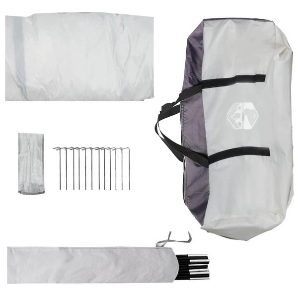 Poolzelt Kuppel Grau 640 x 432 x 205 cm