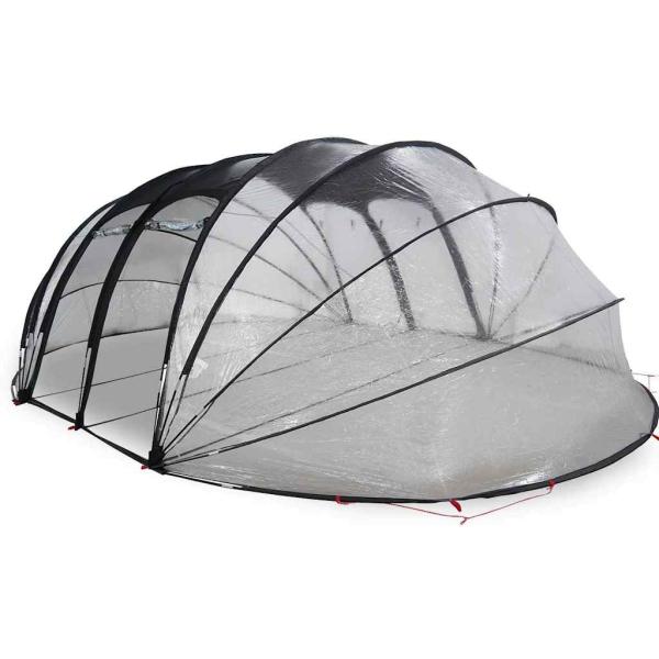 ARDEBO.de - Poolzelt Kuppel Transparent 640 x 432 x 205 cm PVC