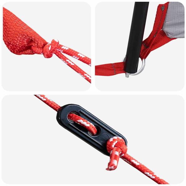 ARDEBO.de - Teepee Zelt mit Dach mit Speicher Grün 545 x 450 x 295 cm