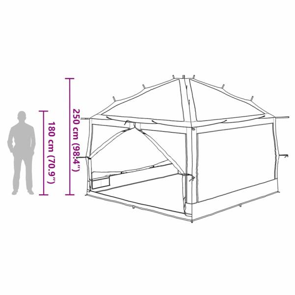 Innertelt 7-Personen 7 Personen Grau und Orange