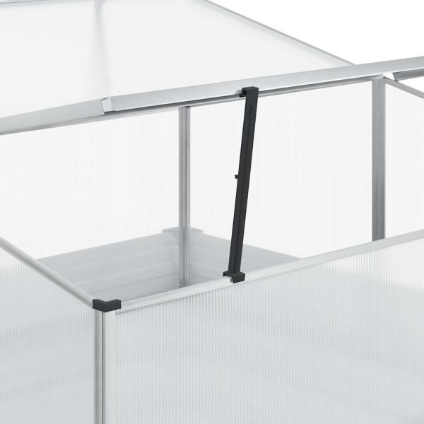 Gartenpflanzer mit Gewächshaus Hellbraun 100 x 100 x 77 cm