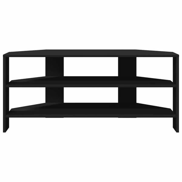 EckTVSchrank Schwarz 102x40,5x45cm Holzwerkstoff